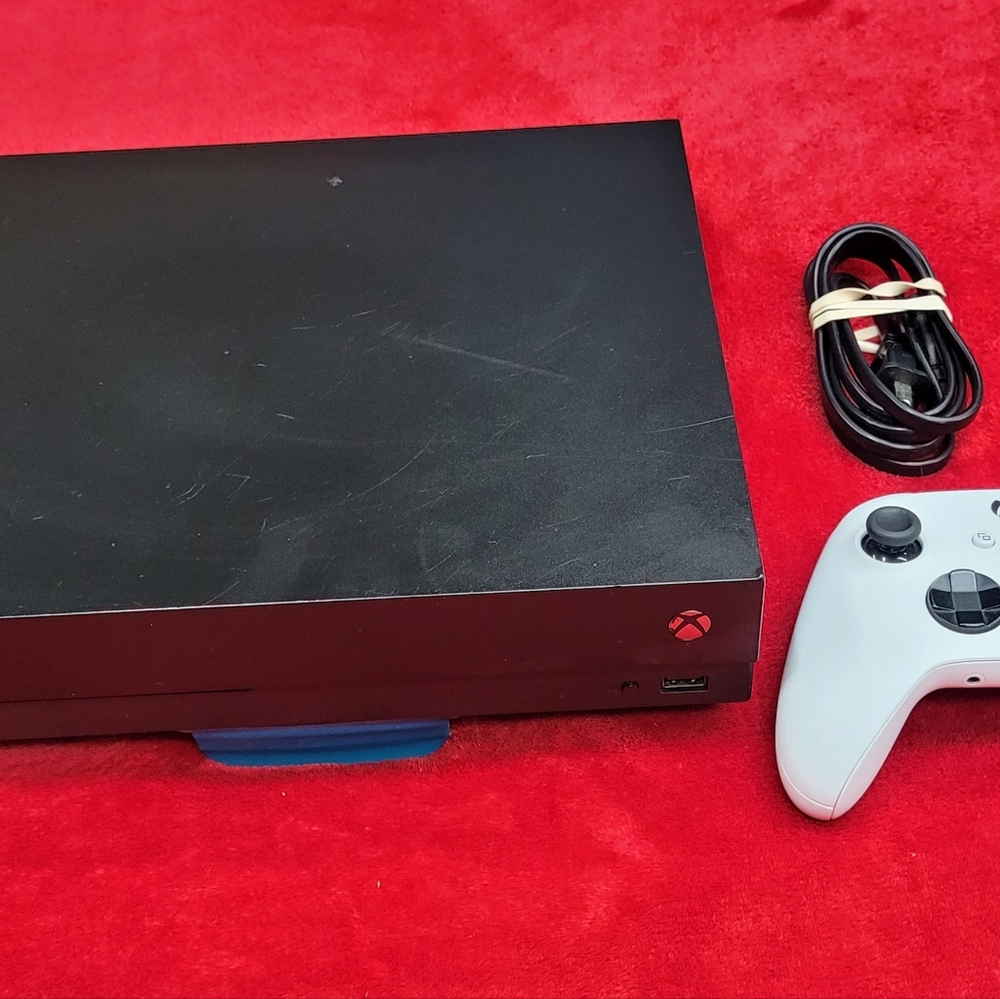 Black Console with White Controller